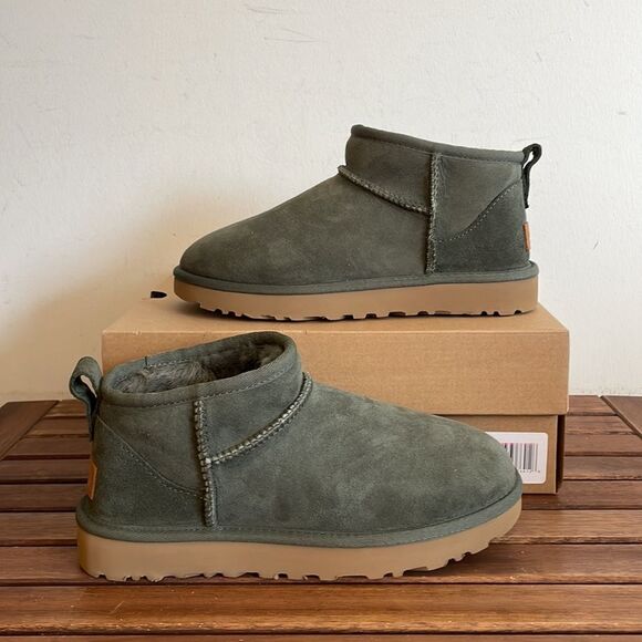UGG Classic Ultra Mini Forest Night Women Size 6 - Picture 3 of 15